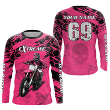 Load image into Gallery viewer, Custom Pink Motocross Jersey for Men Women Upf30+ Dirt Bike Shirt Motorcycle Jersey| CTP71