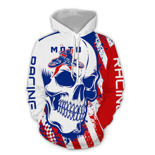 Load image into Gallery viewer, Custom Dirt Bike Hoodie Skull Motocross Hooded Jersey Mens Women Youth Motorcycle Hoodie| CTP36