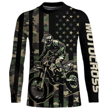 Load image into Gallery viewer, Adult&amp;Kid Custom Camo Dirt Bike Jersey Motocross Jersey Upf30+ Motocross Shirt| CTP91