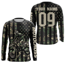 Load image into Gallery viewer, Adult&amp;Kid Custom Camo Dirt Bike Jersey Motocross Jersey Upf30+ Motocross Shirt| CTP91