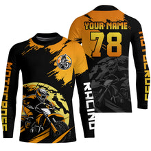 Load image into Gallery viewer, Custom Dirt Bike Jersey Orange Motocross Jersey Upf30+ Mens Women Motocross Shirt| CTP54