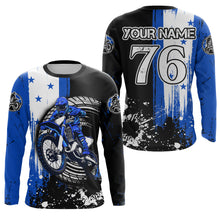 Load image into Gallery viewer, Custom Dirt Bike Jersey Patriotic Motocross Jersey Upf30+ Mens Women Motocross Shirt| CTP17