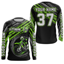 Load image into Gallery viewer, Adult&amp;Kid Custom Dirt Bike Jersey Motocross Jersey Upf30+ Mens Women Motocross Shirt| CTP57