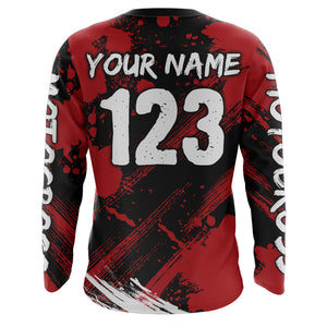 Adult&Kid Custom Motocross Jersey Upf30+ Mens Women Dirt Bike Shirt| CTP98