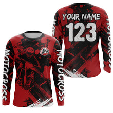 Load image into Gallery viewer, Adult&amp;Kid Custom Motocross Jersey Upf30+ Mens Women Dirt Bike Shirt| CTP98