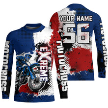 Load image into Gallery viewer, Custom US Flag Motocross Jersey for Men Women Upf30+ Dirt Bike Shirt Motorcycle Jersey| CTP68