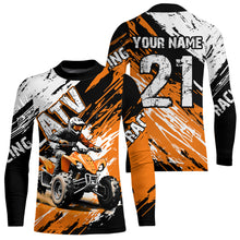 Load image into Gallery viewer, Orange Atv Motocross Jersey Custom Off-Road Quad Bike Shirt For Men Women Kid Youth Mx Dirt Bike NHN006