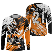 Load image into Gallery viewer, Orange Atv Motocross Jersey Custom Off-Road Quad Bike Shirt For Men Women Kid Youth Mx Dirt Bike NHN006