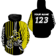 Load image into Gallery viewer, Adult&amp;Kid Custom Yellow Motocross Jersey Upf30+ Mens Women Dirt Bike Shirt Off Road Jersey| CTP100