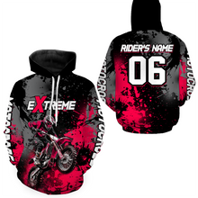 Load image into Gallery viewer, Adult&amp;Kid pink custom dirt bike jersey motocross jersey mens women extreme motocross shirt| CTP08