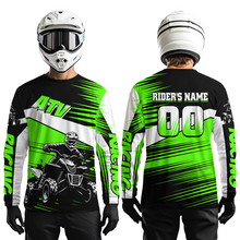 Load image into Gallery viewer, Custom Green ATV Motocross Jersey for Adult Kids Youth Quad Dirt Bike Racing Shirt For Men Women NHN001