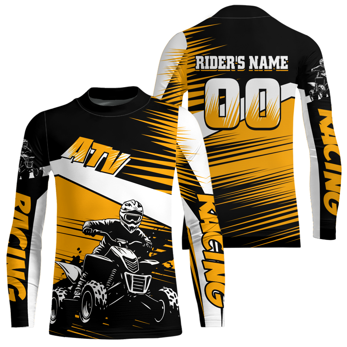 Custom Orange ATV Motocross Jersey for Adult Kids Youth Quad Dirt Bike Racing Shirt For Men Women NHN001