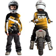 Load image into Gallery viewer, Custom Orange ATV Motocross Jersey for Adult Kids Youth Quad Dirt Bike Racing Shirt For Men Women NHN001