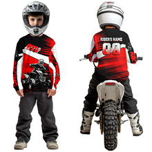 Load image into Gallery viewer, Custom Red ATV Motocross Jersey for Adult Kids Youth Quad Dirt Bike Racing Shirt For Men Women NHN001