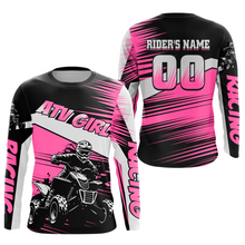 Load image into Gallery viewer, Custom Pink ATV Motocross Jersey for Adult Kids Youth Quad Dirt Bike Racing Shirt For Men Women NHN001