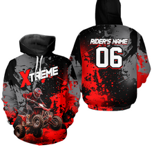Load image into Gallery viewer, Custom ATV Motocross Hoodie Red Upf30+ Extreme Quad Bike Off-Road Jersey Men Kid Mx Riding Hoodied NHN010