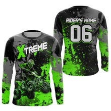 Load image into Gallery viewer, Custom Atv Motocross Shirt Green UPF30+ Extreme Quad Bike Off-Road Jersey Men Kid Mx Riding Shirts NHN010