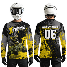 Load image into Gallery viewer, Custom Atv Motocross Shirt Yellow UPF30+ Extreme Quad Bike Off-Road Jersey Men Kid Mx Riding Shirts NHN010
