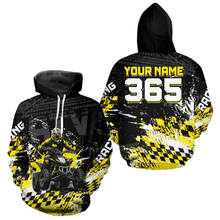 Load image into Gallery viewer, Custom Yellow Atv Motocross Hoodie Upf30+ Quad Bike Shirt Extreme Racing Adult Youth Off-Road Quad Shirt NHN009