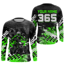 Load image into Gallery viewer, Custom Green ATV Motocross Jersey Upf30+ Quad Bike Shirt Extreme Racing Adult Youth Off-Road Quad Shirt NHN009