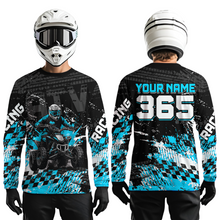 Load image into Gallery viewer, Custom Turquoise ATV Motocross Jersey Upf30+ Quad Bike Shirt Extreme Racing Adult Youth Off-Road Quad Shirt NHN009