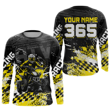 Load image into Gallery viewer, Custom Yellow ATV Motocross Jersey Upf30+ Quad Bike Shirt Extreme Racing Adult Youth Off-Road Quad Shirt NHN009