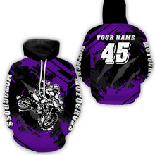 Load image into Gallery viewer, Custom Purple Motocross Jersey for Men Women Upf30+ Dirt Bike Shirt Motorcycle Jersey| CTP101