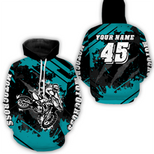 Load image into Gallery viewer, Custom Turquoise Motocross Jersey for Men Women Upf30+ Dirt Bike Shirt Motorcycle Jersey| CTP101