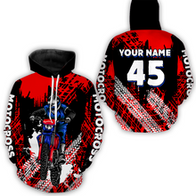 Load image into Gallery viewer, Custom Red Motocross Jersey for Men Women Upf30+ Dirt Bike Shirt Racing Jersey| CTP102