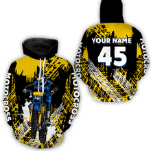 Load image into Gallery viewer, Custom Yellow Motocross Jersey for Men Women Upf30+ Dirt Bike Shirt Racing Jersey| CTP102