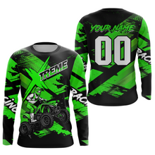 Load image into Gallery viewer, Custom Green Quad Bike Jersey Motocross Shirt for Men Women Youth ATV Extreme Off-Road UPF30+ NHN012