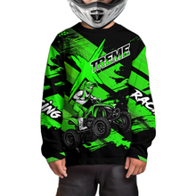 Load image into Gallery viewer, Custom Green Quad Bike Jersey Motocross Shirt for Men Women Youth ATV Extreme Off-Road UPF30+ NHN012
