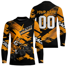 Load image into Gallery viewer, Custom Orange Quad Bike Jersey Motocross Shirt for Men Women Youth ATV Extreme Off-Road UPF30+ NHN012