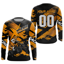 Load image into Gallery viewer, Custom Orange Quad Bike Jersey Motocross Shirt for Men Women Youth ATV Extreme Off-Road UPF30+ NHN012