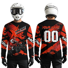 Load image into Gallery viewer, Custom Red Quad Bike Jersey Motocross Shirt for Men Women Youth ATV Extreme Off-Road UPF30+ NHN012