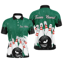 Load image into Gallery viewer, Green Bowling Jersey Men And Women Custom Funny Bowling Shirts Unisex Polo Bowling Team Shirt CP15