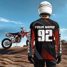 Load image into Gallery viewer, Custom Red Motocross Shirts Racing Jersey UPF30+ Dirt Bike Jersey Kid Men Women DNT07