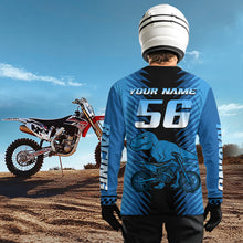 Load image into Gallery viewer, Custom Dinosaur Motocross Jersey Dirt Bike Jersey Men Kid Women Upf30+ Riding Shirt XM355
