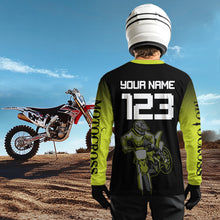 Load image into Gallery viewer, Lime Green Motocross Jersey Men Kid Women Custom Racing Dirt Bike Racing Shirt XM339