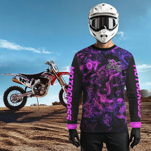 Load image into Gallery viewer, Custom Motocross Jersey Purple Dirtbike Shirts Men Kid Women Off Road Shirt Youth XM395