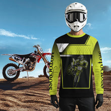 Load image into Gallery viewer, Lime Green Motocross Jersey Men Kid Women Custom Racing Dirt Bike Racing Shirt XM339