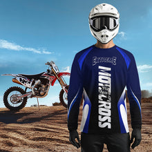 Load image into Gallery viewer, Custom Blue Motocross Jersey for Men Kid Women Racing Dirt Bike Off-road Shirt XM338