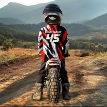 Load image into Gallery viewer, Personalized Red Motocross Racing Jersey Men Women Kid Upf30+ Dirt Bike Jersey Shirt Racing Jersey DNT03