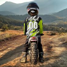 Load image into Gallery viewer, ATV Racing Jersey Custom Green ATV Motocross Shirt Kid Women Men ATV Jersey MX137