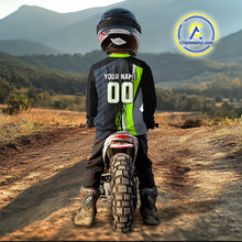 Load image into Gallery viewer, Green ATV Motocross Racing Jersey Custom ATV Shirts Kid Women Men Quad Jersey MX109