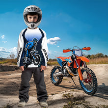 Load image into Gallery viewer, Custom Blue Motocross Jersey Youth Dirt Bike Shirt Men Kid Women Motorcycle Shirts XM340