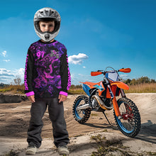 Load image into Gallery viewer, Custom Motocross Jersey Purple Dirtbike Shirts Men Kid Women Off Road Shirt Youth XM395