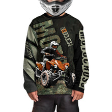 Load image into Gallery viewer, Camo Quad Bike Shirt For Adult&amp;Kids Custom ATV Motocross Jersey Retro Off-Road Extreme Quad Shirts Vintage NHN005