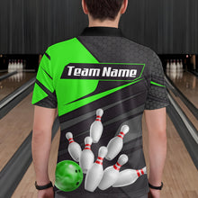 Load image into Gallery viewer, Green Bowling Shirt for Men&amp;Women Team Bowling Jersey Colorful Bowling Polo &amp; 1/4 Zip MBL49