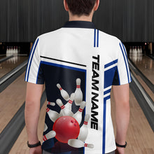 Load image into Gallery viewer, Bowling Jersey for Men Custom Bowling Team Shirts with Name Bowling League Polo &amp; 1/4 Zip HNT30